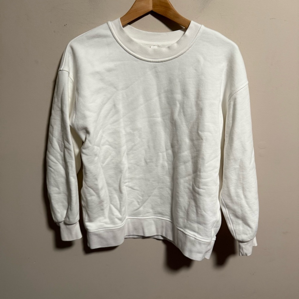 Lululemon Perfectly Oversized Crew White- Size 2